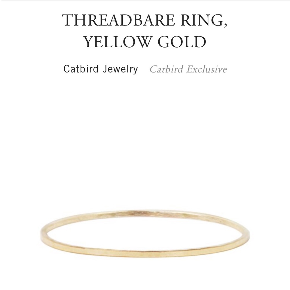 Catbird Threadbare Ring 14k Yellow Gold